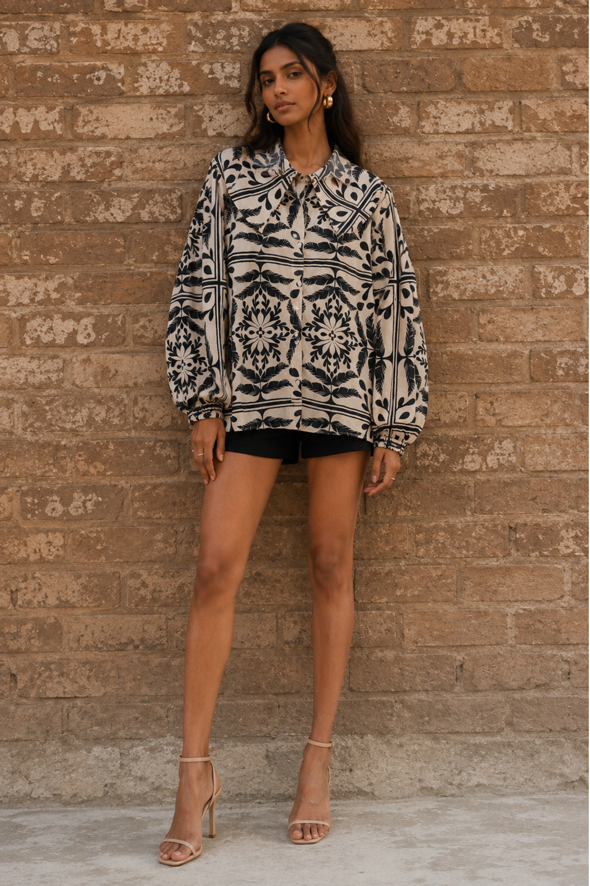 Tile Print Top