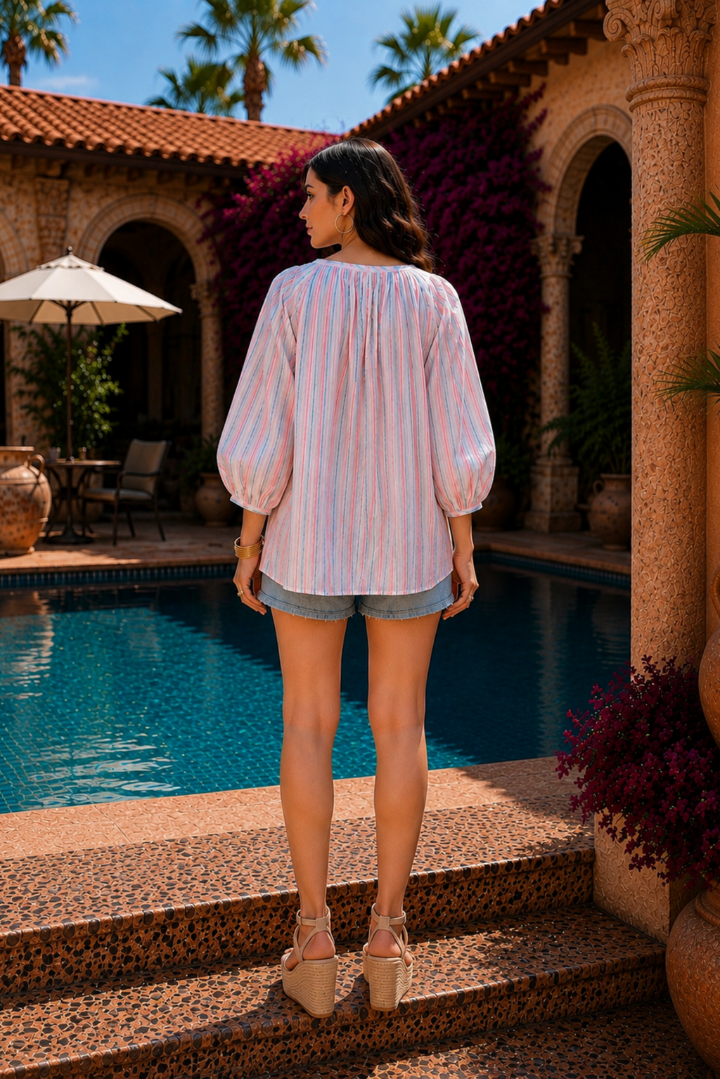 Textured Stripe Top
