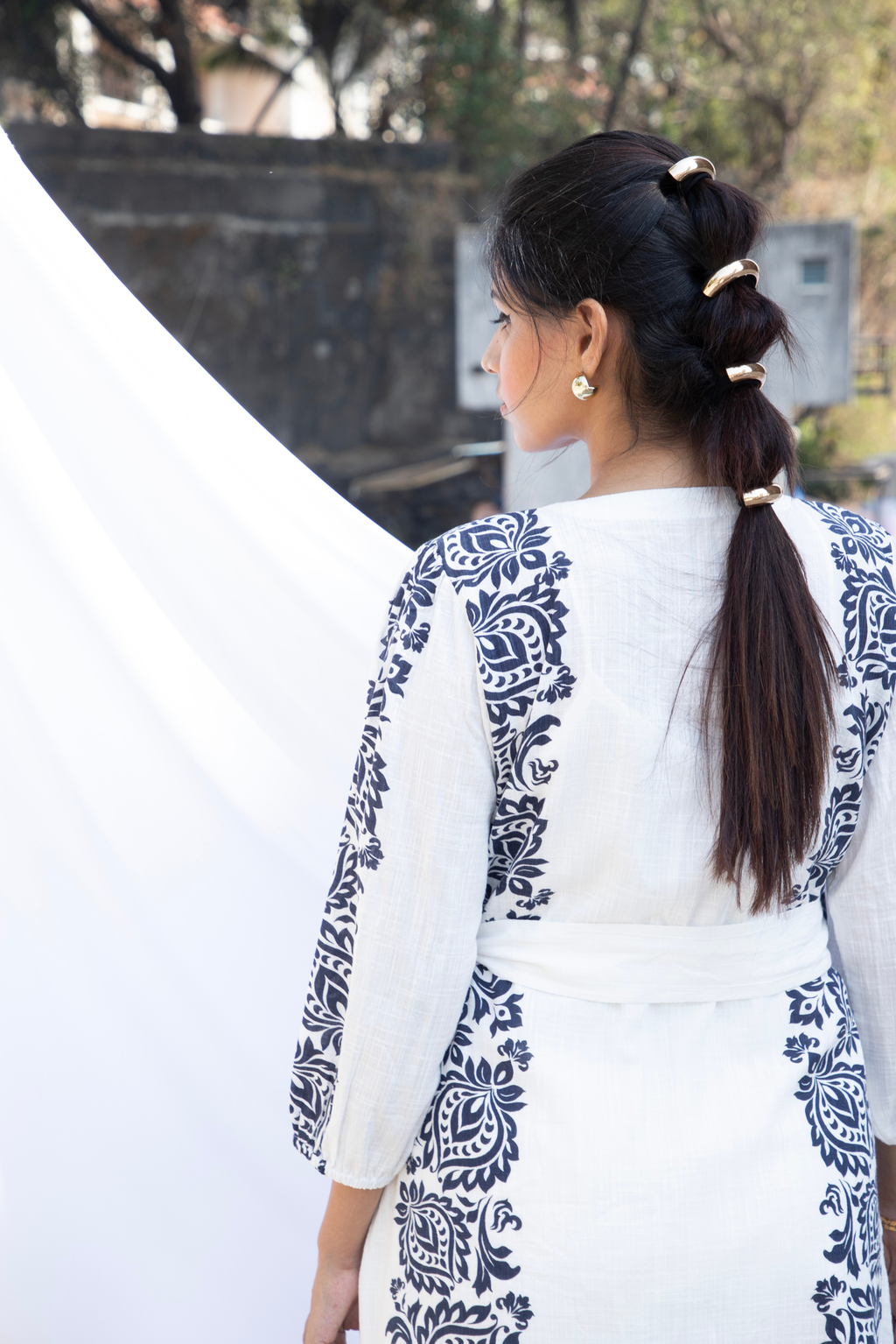 Wrap Around Dress with Slip