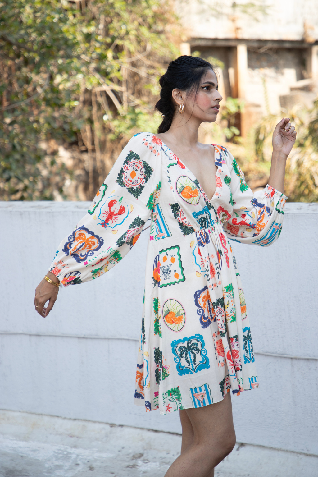 Pannelled Mini Dress