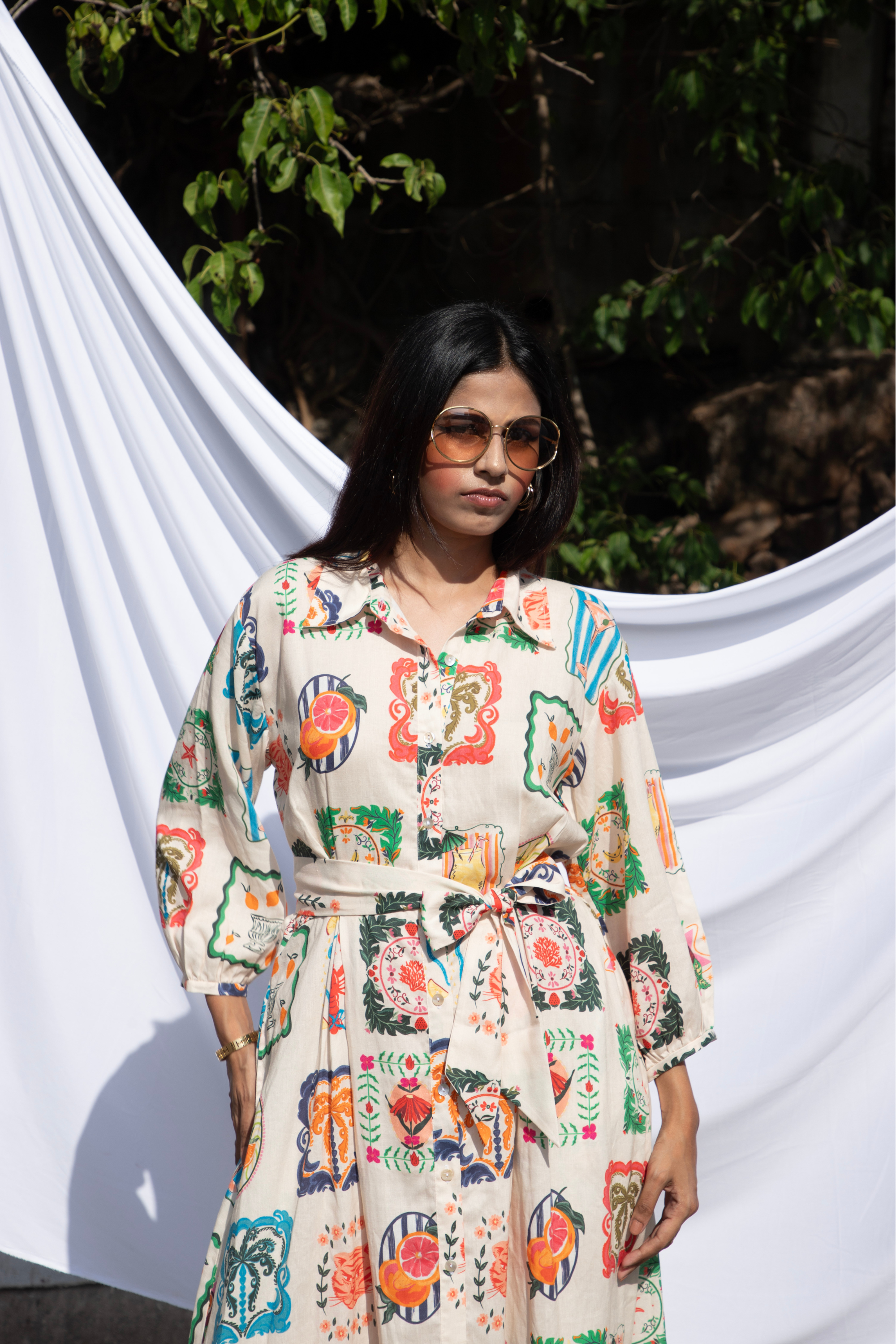 Shirt Dress with Belt