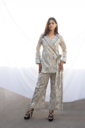 Wrap Around Blazer Set