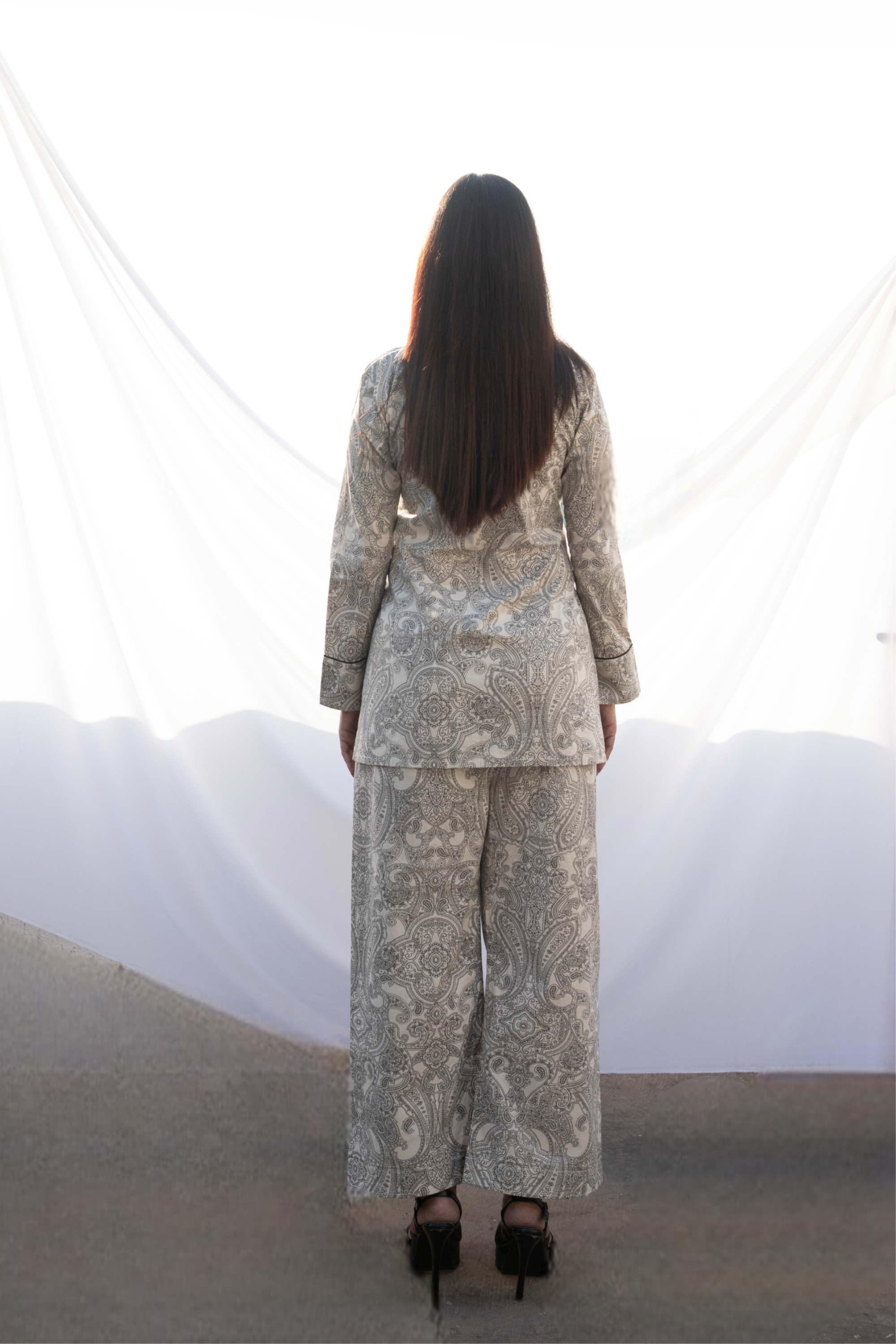 Wrap Around Blazer Set