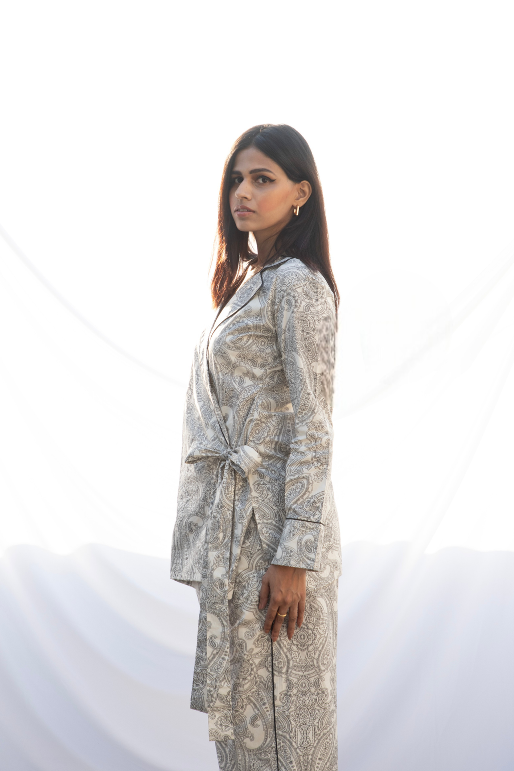 Wrap Around Blazer Set
