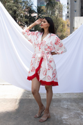Lobster Print Wrap Around Dress