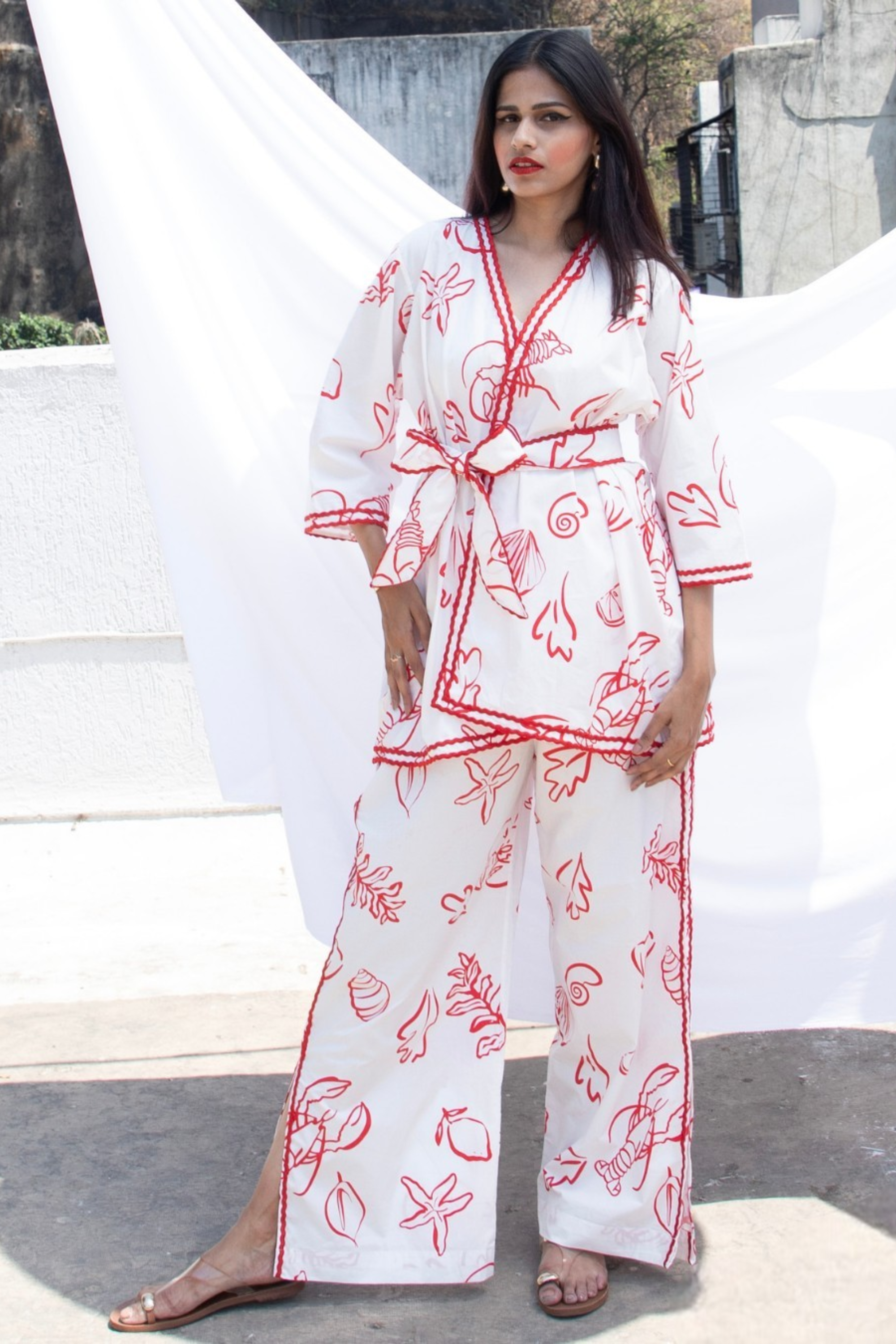 Lobster Print Co-ord Set